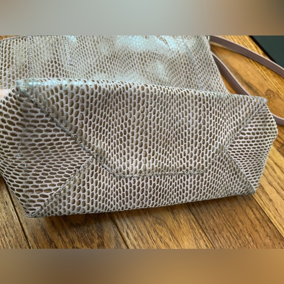 Sorail New York Dusty Rose Pink Leather Snakeskin Shoulder/Crossbody Bag - Picture 6 of 14